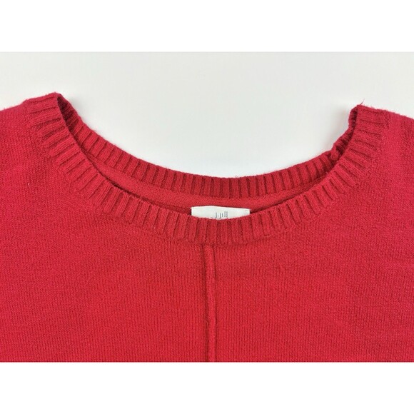 J. Jill Red Long Sleeve Oversized Warm Comfy Sweater Pockets Size XL Tall - Picture 3 of 8